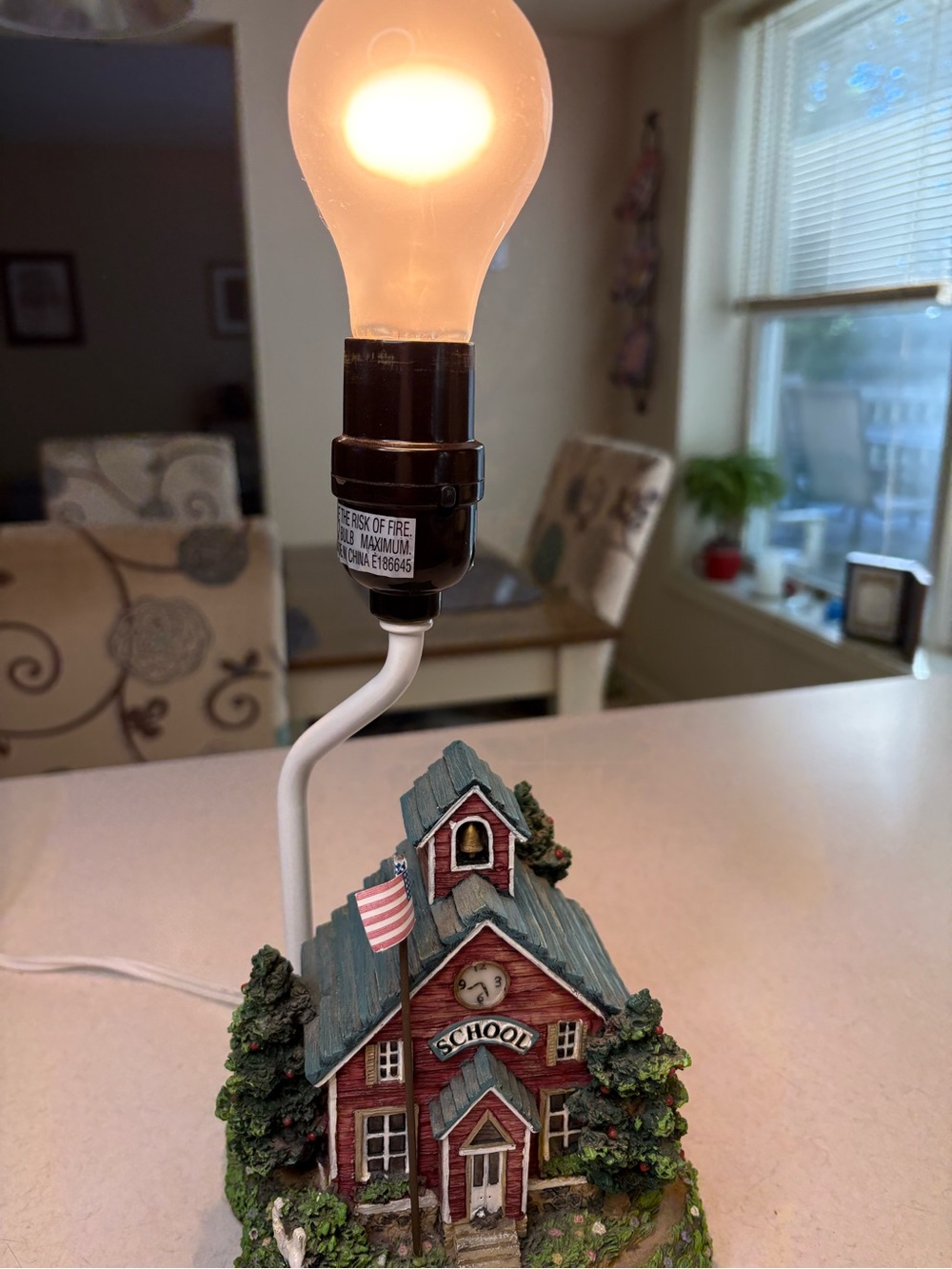 Country Schoolhouse Table Lamp By Susan Winget - Picture 11 of 11